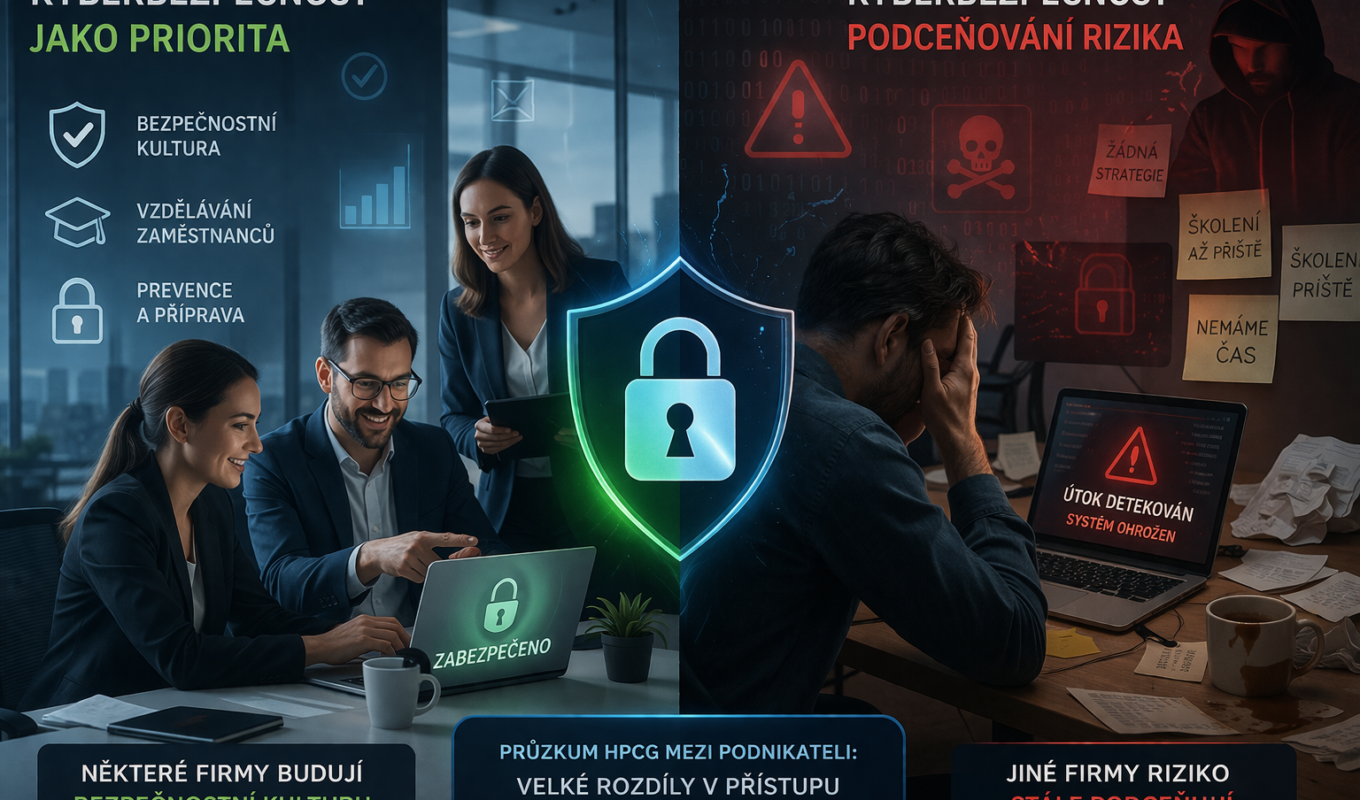 Průzkum: Firmy podceňují nejslabší článek. Každá třetí neškolí lidi v kyberbezpečnosti 