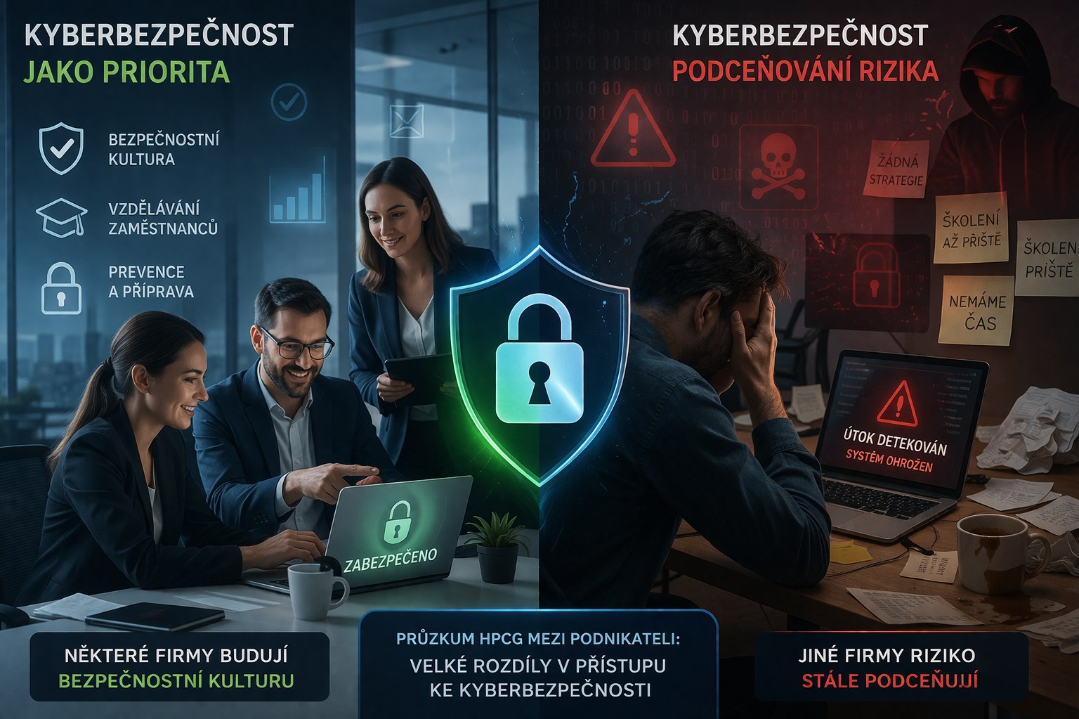 Průzkum: Firmy podceňují nejslabší článek. Každá třetí neškolí lidi v kyberbezpečnosti 